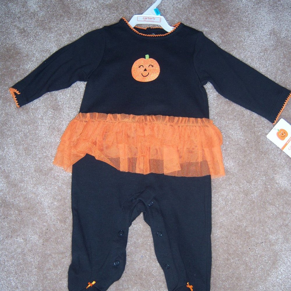 NWT Carter's Halloween Ballerina One Piece Sleep n Play Outfit sz 3M & 6M avail